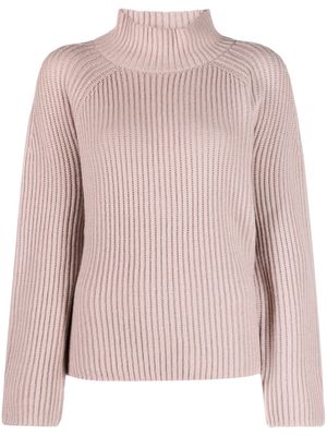 Luisa Cerano side-slits wool-blend jumper - Pink