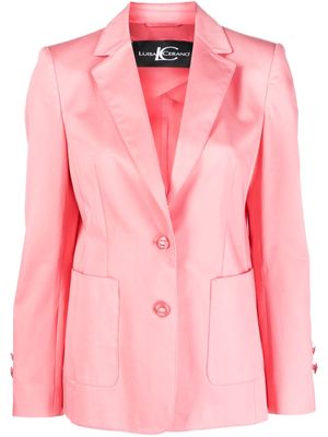 Luisa Cerano single-breasted button-up blazer - Pink
