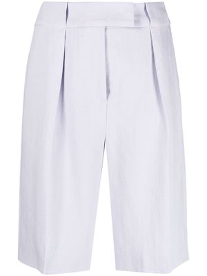 Luisa Cerano tailored knee-length shorts - Purple