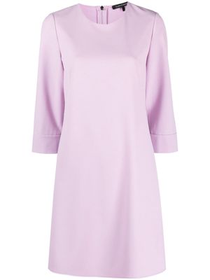 Luisa Cerano twill shift short dress - Purple