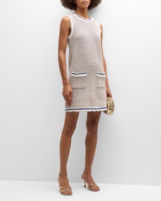 Luisa Sleeveless Mini Tweed Dress