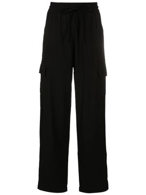 LUIZA BOTTO drawstring-waist cargo trousers - Black