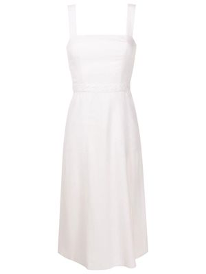 LUIZA BOTTO empire-line side-slit midi dress - White