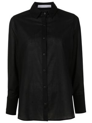 LUIZA BOTTO long-sleeve cotton shirt - Black