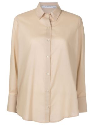 LUIZA BOTTO long-sleeve cotton shirt - Neutrals