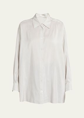 Luka Stripe Oversized Button Down Shirt