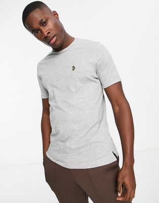 Luke crew neck t-shirt in gray