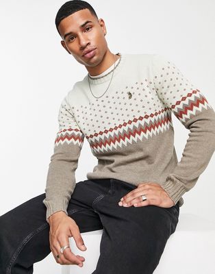 Luke knitted sweater in gray