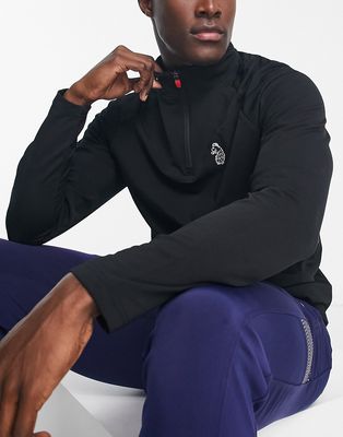 Luke training overhead funnel neck sweat in black