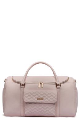 Luli Bebé Monaco Faux Leather Travel Bag in Pastel Pink