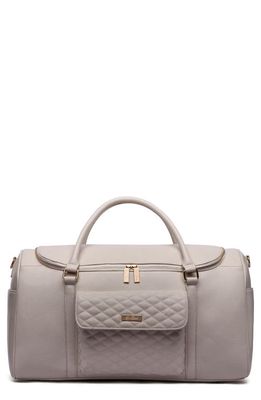 Luli Bebé Monaco Faux Leather Travel Bag in Pearl White