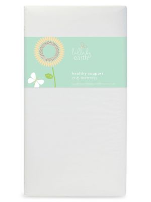 Lullaby Earth Healthy Support Baby Crib & Toddler Mattress - White - White