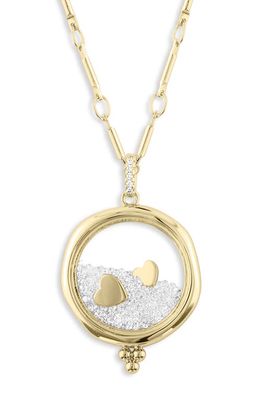lulu dk x Kristina Schulman Love Shaker Pendant Necklace in Gold
