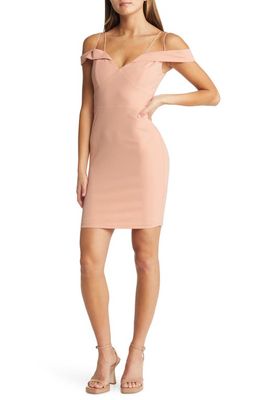 Lulus Reason to Celebrate Off the Shoulder Minidress in Pink