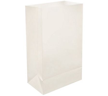 LumaBase 100 White Plastic Luminaria Bags