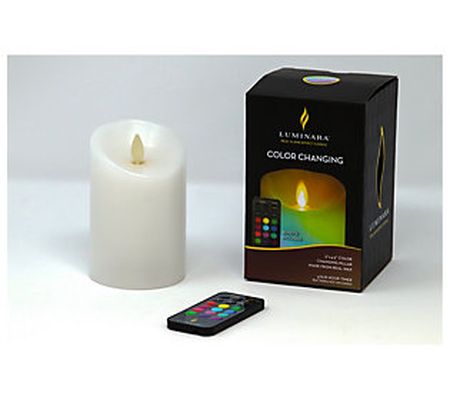 Luminara 4" Color Changing Flameless Candle wit h Remote
