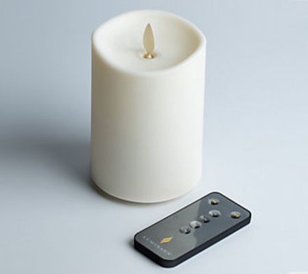 Luminara 4" Flameless Outdoor Candle with Remot e Control