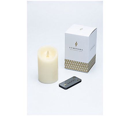 Luminara 4" Unscented Wax Flameless Candle & Re mote Control