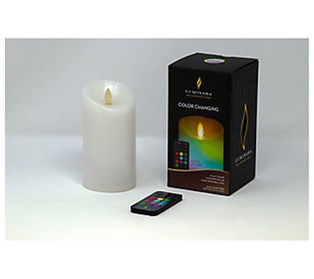 Luminara 5" Color Changing Flameless Candle wit h Remote