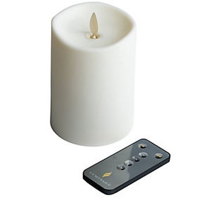 Luminara 5" Flameless Outdoor Candle with Remot e Control