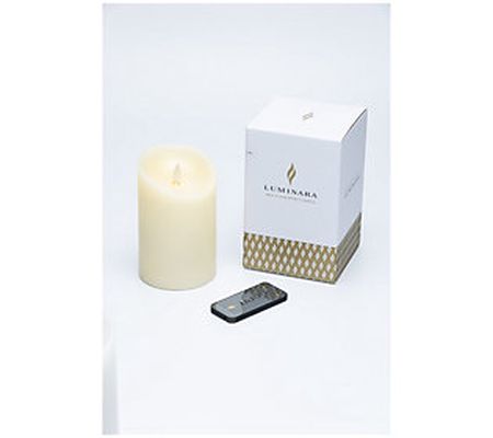 Luminara 5" Unscented Wax Flameless Candle & Re mote Control