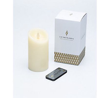 Luminara 6" Unscented Wax Flameless Candle & Re mote Control