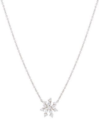 Luminus 18k White Gold Multi-Diamond Pendant Necklace