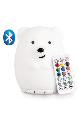LumiPets Bear Bluetooth Night Light & Remote in White