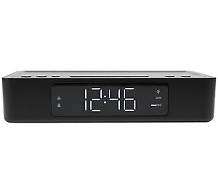 Lumoday USB Alarm Clock w/ Wireless Charging