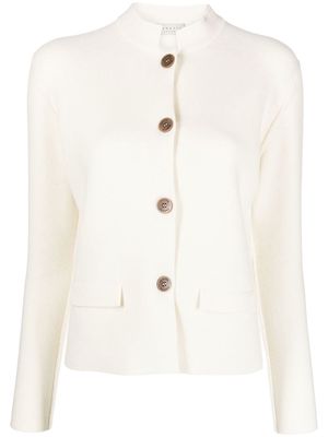 LUNARIA CASHMERE button-down jacket - Neutrals