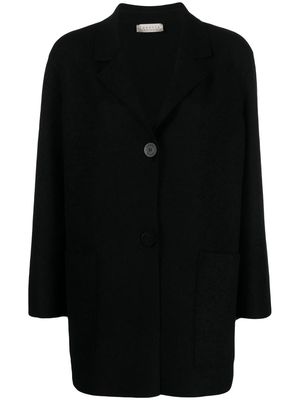 LUNARIA CASHMERE single-breasted button-fastening jacket - Black