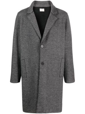 LUNARIA CASHMERE single-breasted cashmere coat - Black