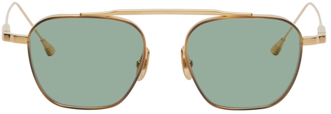 Lunetterie Générale Gold & Green Spitfire Sunglasses