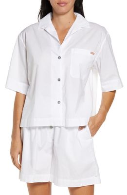 Lunya Airy Cotton Short Pajamas in Sincere White