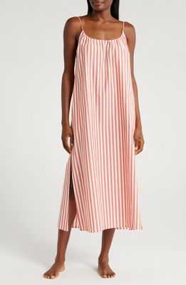 Lunya Cotton Nightgown in Charmed Stripe 