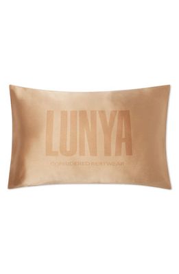 Lunya Washable Silk Blend Travel Pillow in Hidden Nest