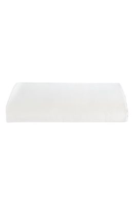 Lunya Washable Silk Fitted Sheet in Tranquil White