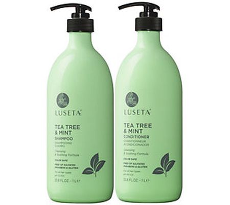 Luseta 33.8-oz Tea Tree & Mint Shampoo and Cond itioner Bundle