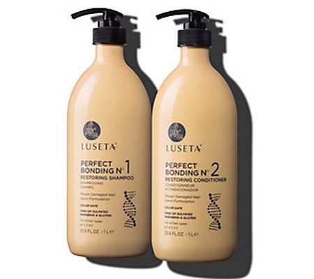 Luseta Super Size Perfect Bonding Shampoo & Con ditioner Bundl