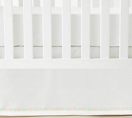 Lush Decor Baby Printed Textured Arrow Multicol ored Crib Skir