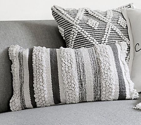 Lush Decor Bria Stripe Decorative Pillow Single14X20