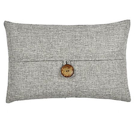 Lush Decor Clayton Woven Button Decorative Pillow