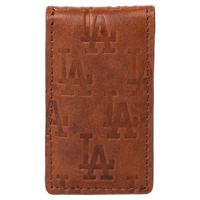 Lusso Brown Los Angeles Dodgers Sammy Magnetic Money Clip