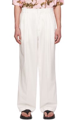 LU'U DAN Off-White 80's Trousers