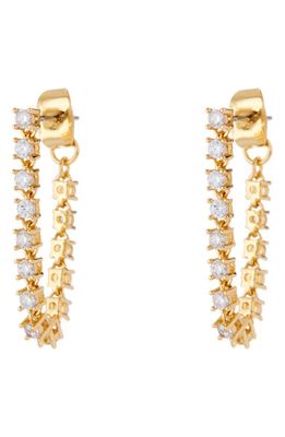 Luv AJ Ballier Chain Hoop Earrings in Gold