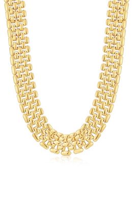 Luv AJ Celine Chain Link Necklace in Gold
