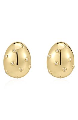 Luv AJ Mini Molten Drop Earrings in Gold 