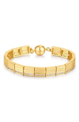 Luv AJ The Cruz Crystal Link Bracelet in Gold