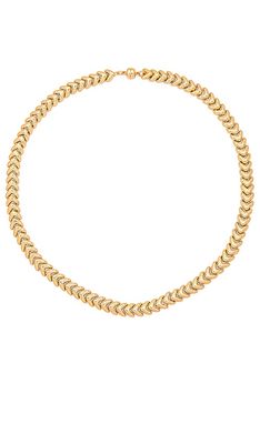 Luv AJ The Fiorucci Chain Necklace in Metallic Gold.