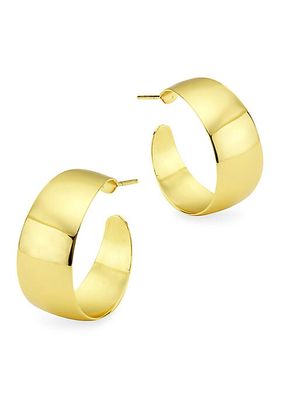 Lux 18K Gold-Plated Hoop Earrings